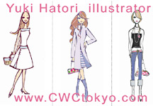 Yuk Hatori - click to this Tokyo Japan based fashion illustrator sample work