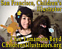 Chie Yamamoto Boyd, while student in San Francisco  BFA Illustration  program joins ChildrensIllustrators ORG
